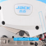 Оверлок Jack JK E4S-5-03/233 зі швидким регулюванням зубчастої рейки за висотою (шов 5+5мм)