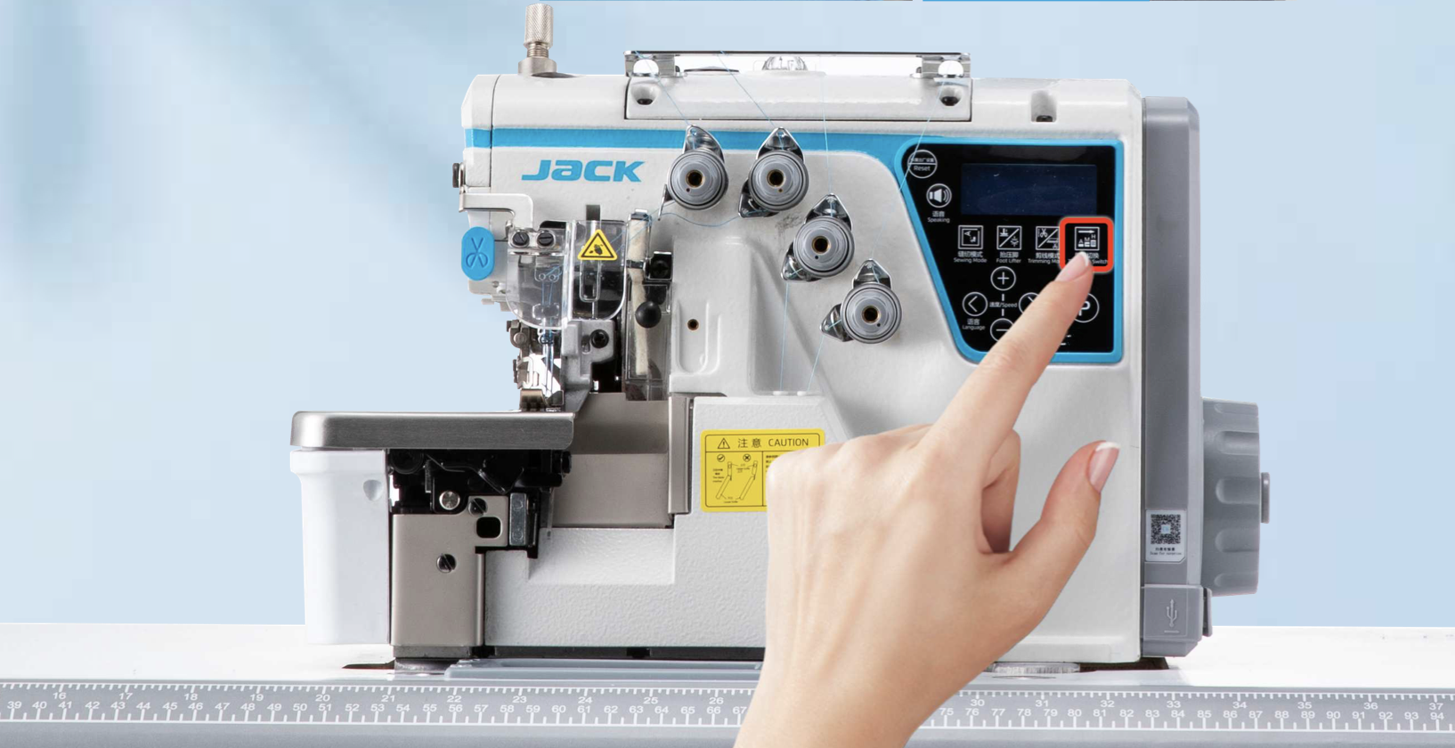 П'ятинитковий оверлок Jack C5F-5-03/233 ширина шва 5+5 мм