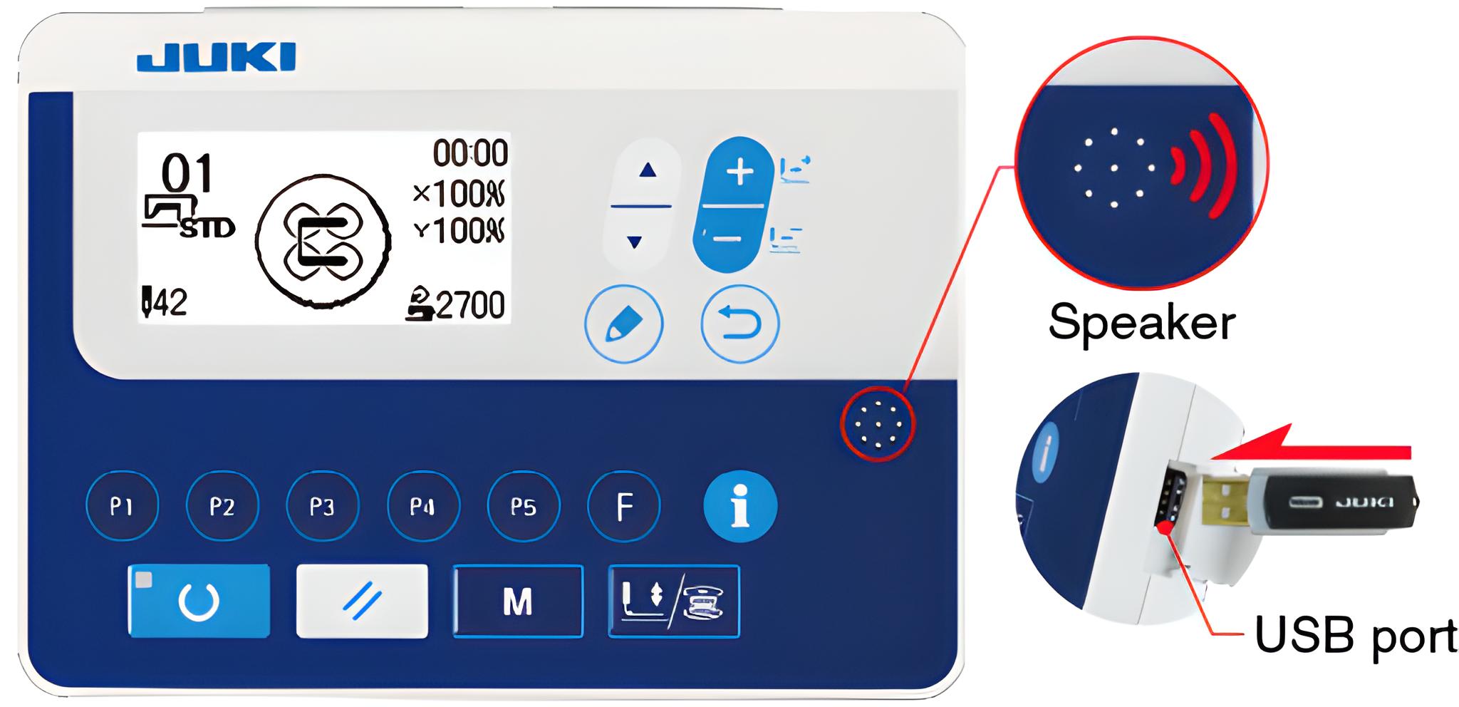 Швейна машина Juki LK-1903SSS301-BB для пришивання ґудзиків
