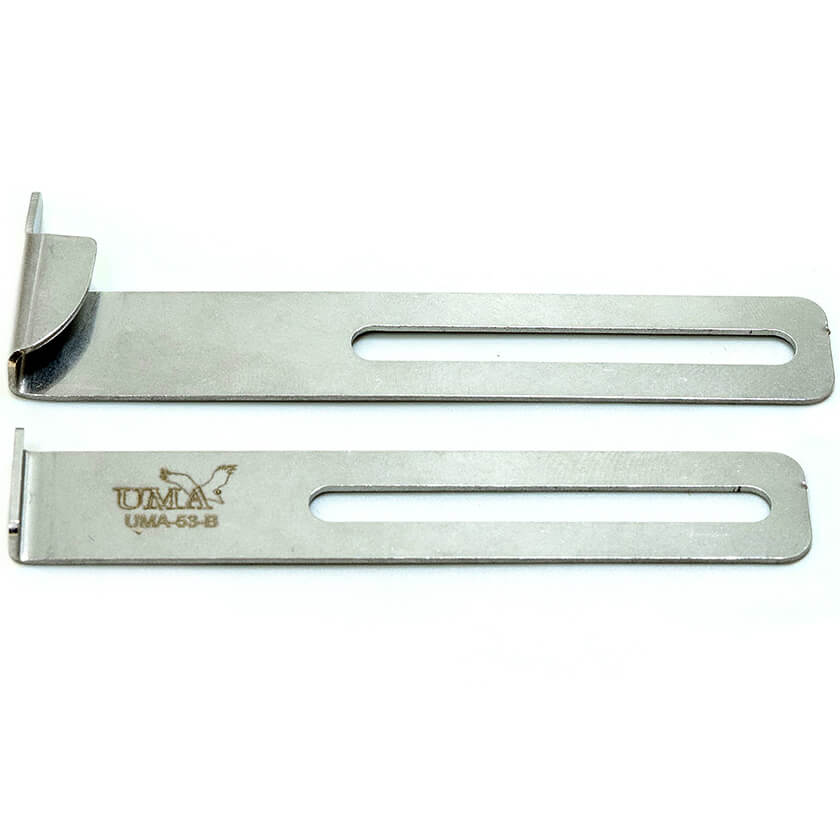 Пристосування малої механізації UMA-53-B для підгинання зрізу вниз в одне складання на розпошивальній машині