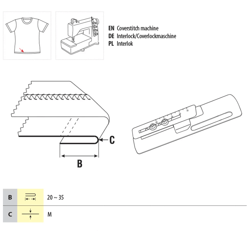 Пристосування малої механізації UMA-56 для підгину низу