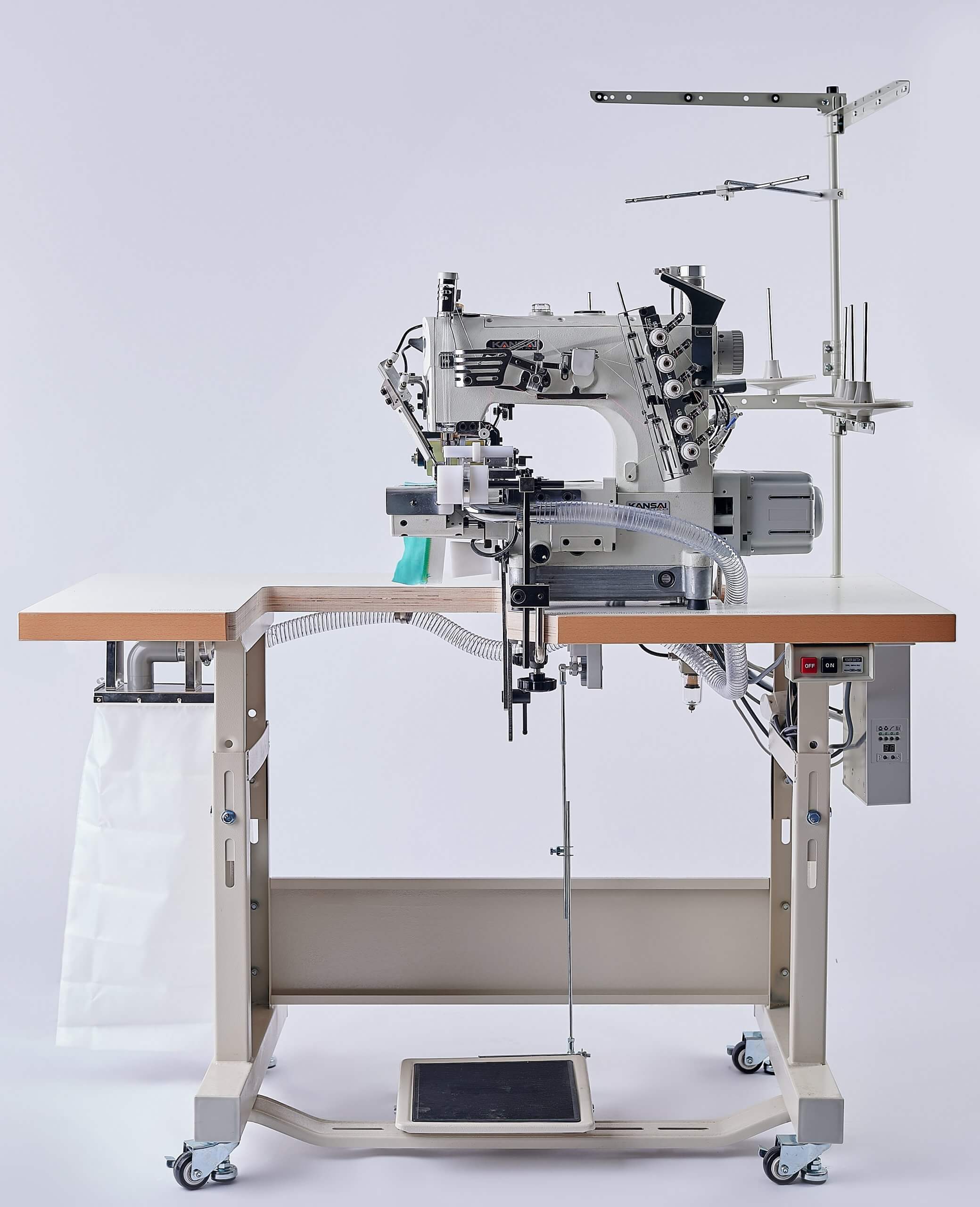 Розпошивальна машина KANSAI SPECIAL NR-9803GPEHK-UTA-1/4 (6.4 мм)  з циліндричною платформою