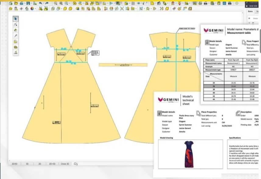 Програмний модуль Gemini Creative Studio для проєктування лекал