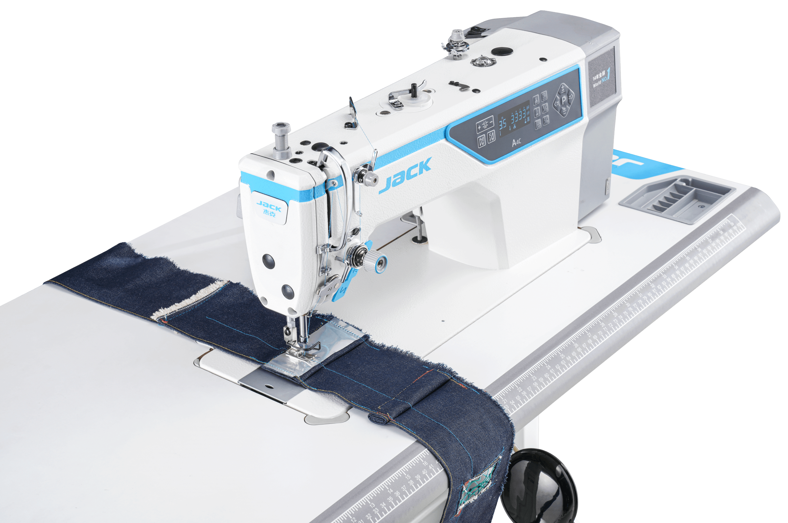 Швейна машина Jack A4C-C з чипом штучного інтелекту, для легких та середніх тканин