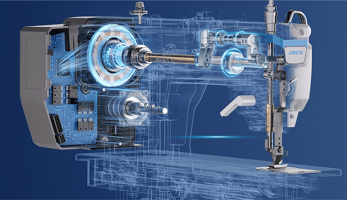 Прямострочна швейна машина Jack H7 для важких тканин
