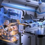 Оверлок Jack C7-5-M04/435 з чипом штучного інтелекту та системою просування Rhino, для джинсових тканин