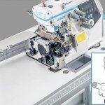Оверлок Jack C7-5-M04/435 з чипом штучного інтелекту та системою просування Rhino, для джинсових тканин
