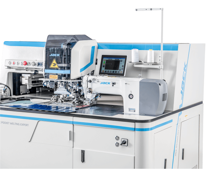 Машина Jack J6 для автоматичного виготовлення прорізних кишень