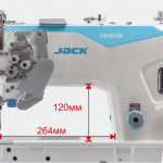 Двоголкова швейна машина Jack JK-58420B-A-005C-Y для середніх та важких матеріалів