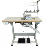 Оверлок Juki MO6714DABE644H/G39/Q141 з пристосуванням для настрочування тасьми та утопленою стільницею